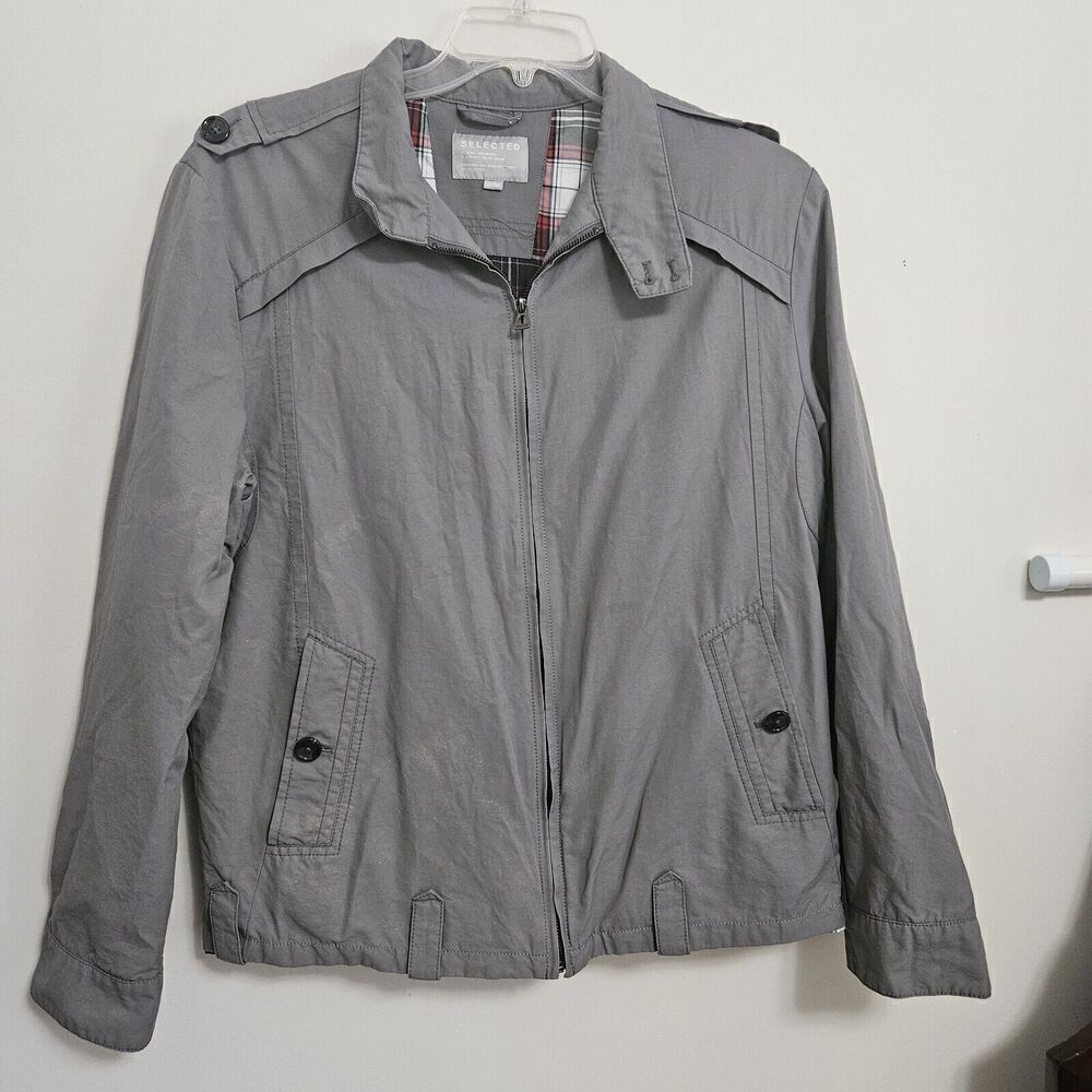 SELECTED CLASSIC TAILORING Lined Casual Gray Men's Jacket. Size XXL